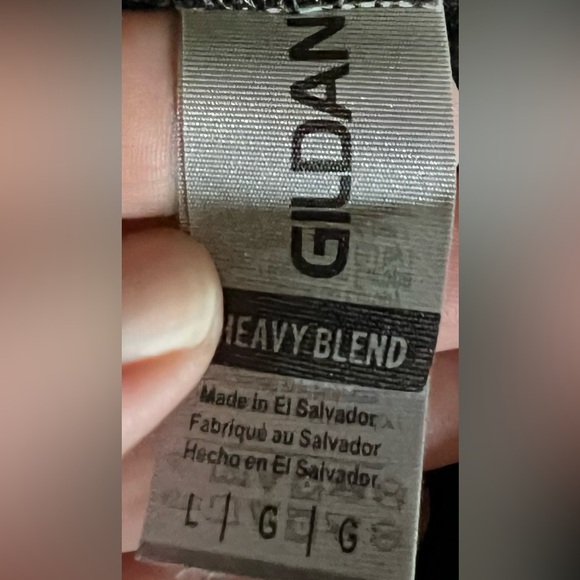 NWOT Woodstock music festival black Gildan Zip up hoodie pockets large - Picture 7 of 7